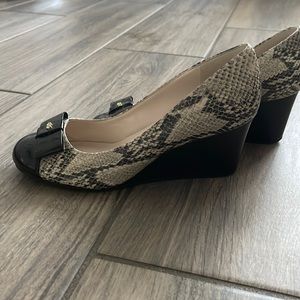 Cole Haan snake skin print wedge
